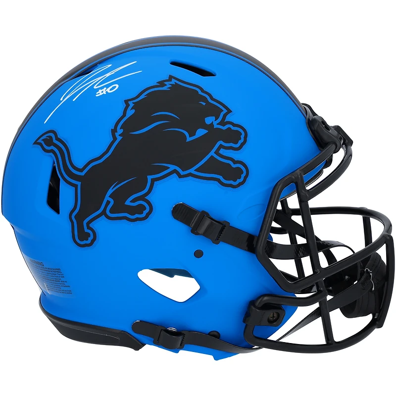 Jahmyr Gibbs Detroit Lions Autographed Riddell Rave Speed Authentic Helmet