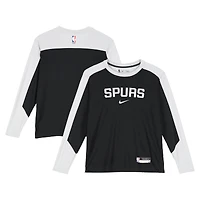 De'Aaron Fox San Antonio Spurs Player-Worn Black Long Sleeve T-Shirt from the 2024-25 NBA Season - Size L