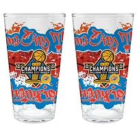 Oklahoma City Thunder 2025 NBA Finals Champions Two-Piece 16oz. Pint Glass Set