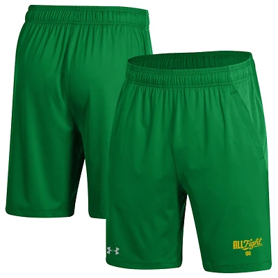 Men's Under Armour Kelly Green Notre Dame Fighting Irish All Fight Tech Vent Shorts