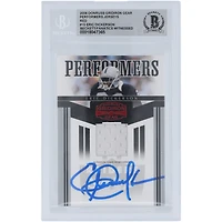 Eric Dickerson Los Angeles Raiders Autographed 2006 Donruss Gridiron Gear Red Performers Jersey Relic #PR-15 Beckett Fanatics Witnessed Authenticated Card