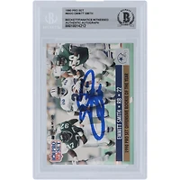Emmitt Smith Dallas Cowboys Autographed 1990 Pro Set Offensive Rookie of the Year #800 Beckett Fanatics Witnessed Authenticated Rookie Card
