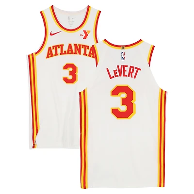 Caris LeVert Atlanta Hawks Game-Used #3 White Nike Jersey vs. Dallas Mavericks on April 2, 2025 - Size 48+4