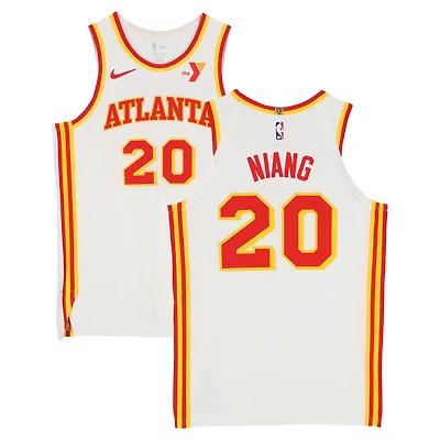 Georges Niang Atlanta Hawks Game-Used #20 White Nike Jersey vs. Miami Heat on February 24, 2025 - Size 52+4