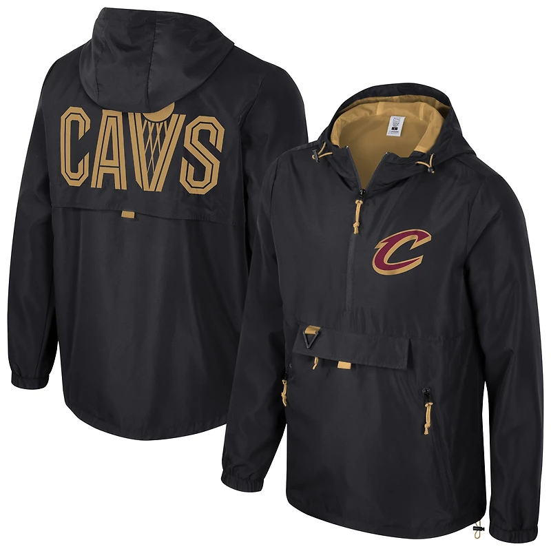 Unisex Stadium Essentials Black Cleveland Cavaliers Compete Quarter-Zip Hoodie Jacket