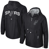 Unisex Stadium Essentials Black San Antonio Spurs Compete Quarter-Zip Hoodie Jacket