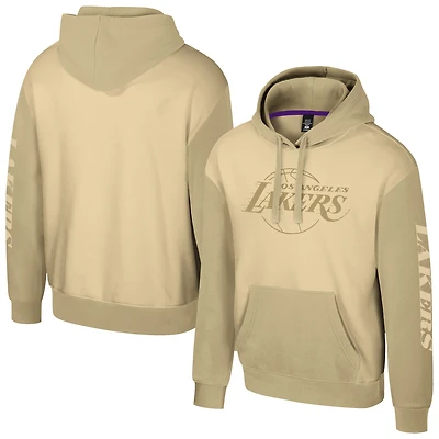 Unisex Stadium Essentials Cream Los Angeles Lakers Rafters Burst Hoodie