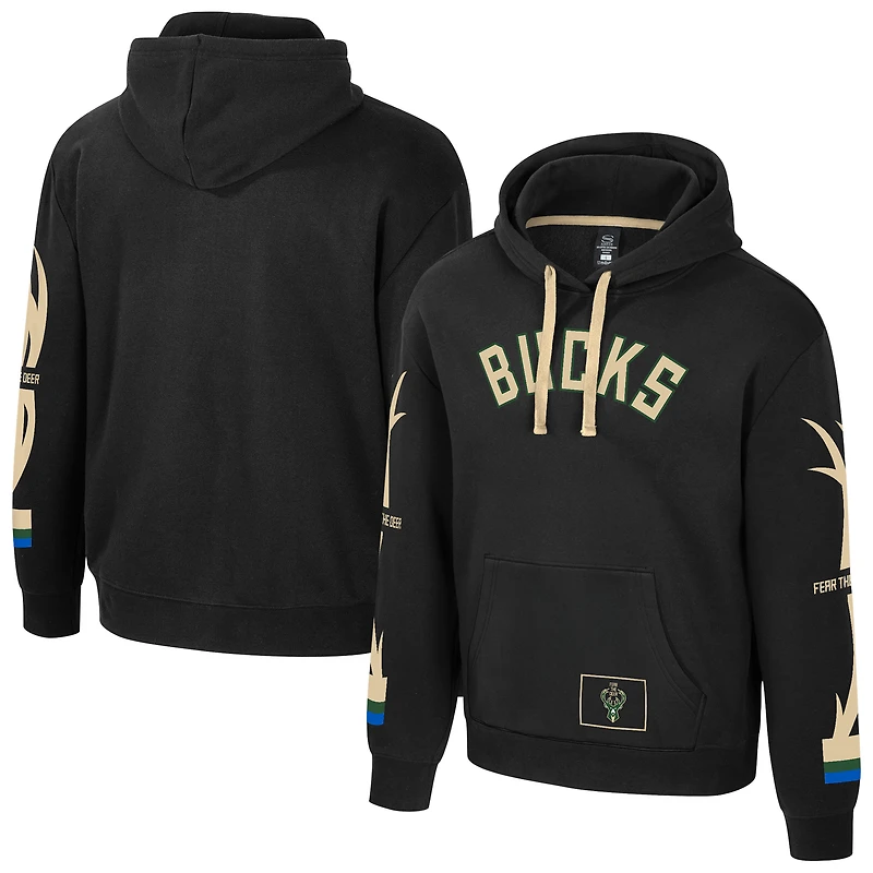 Unisex Stadium Essentials Black Milwaukee Bucks City Star Hoodie