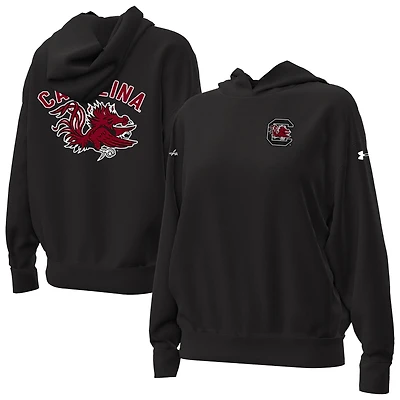 Women's Under Armour Black South Carolina Gamecocks Oversized Gameday Icon Hoodie