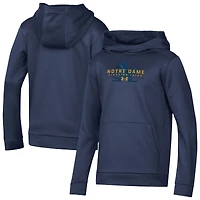 Youth Under Armour  Navy Notre Dame Fighting Irish Team Fleece Pullover Hoodie