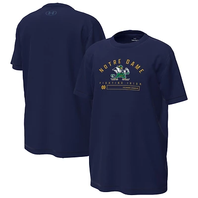 Youth Under Armour  Navy Notre Dame Fighting Irish Inline Tech Stretch T-Shirt