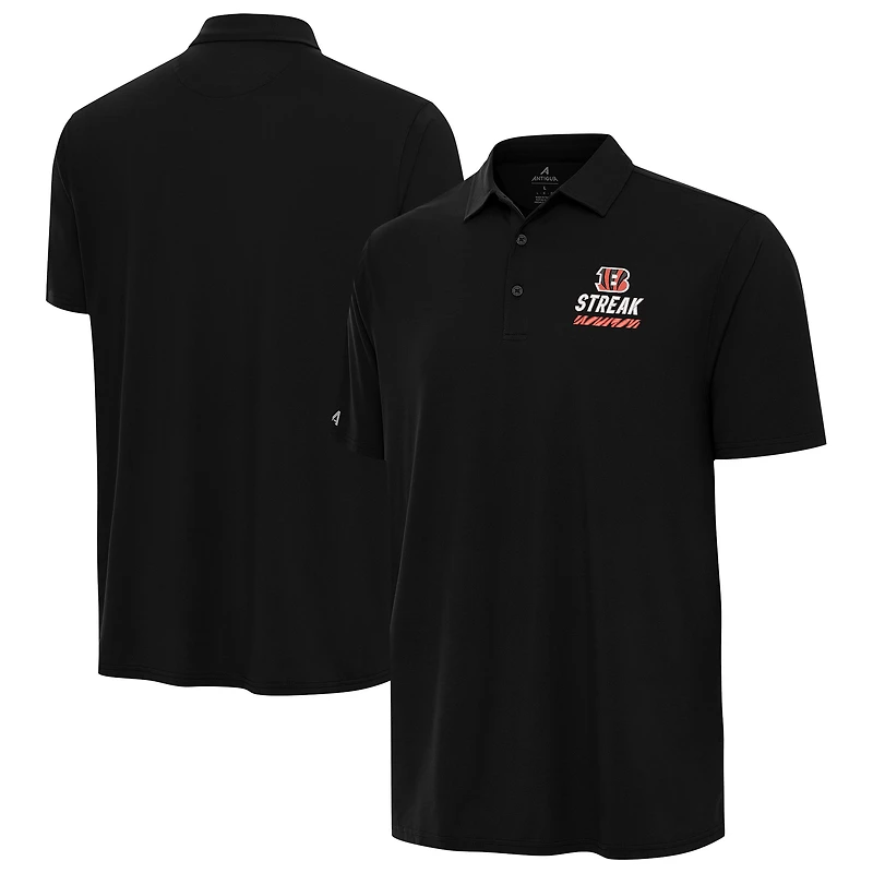 Men's Antigua Cincinnati Bengals Streak Era Polo