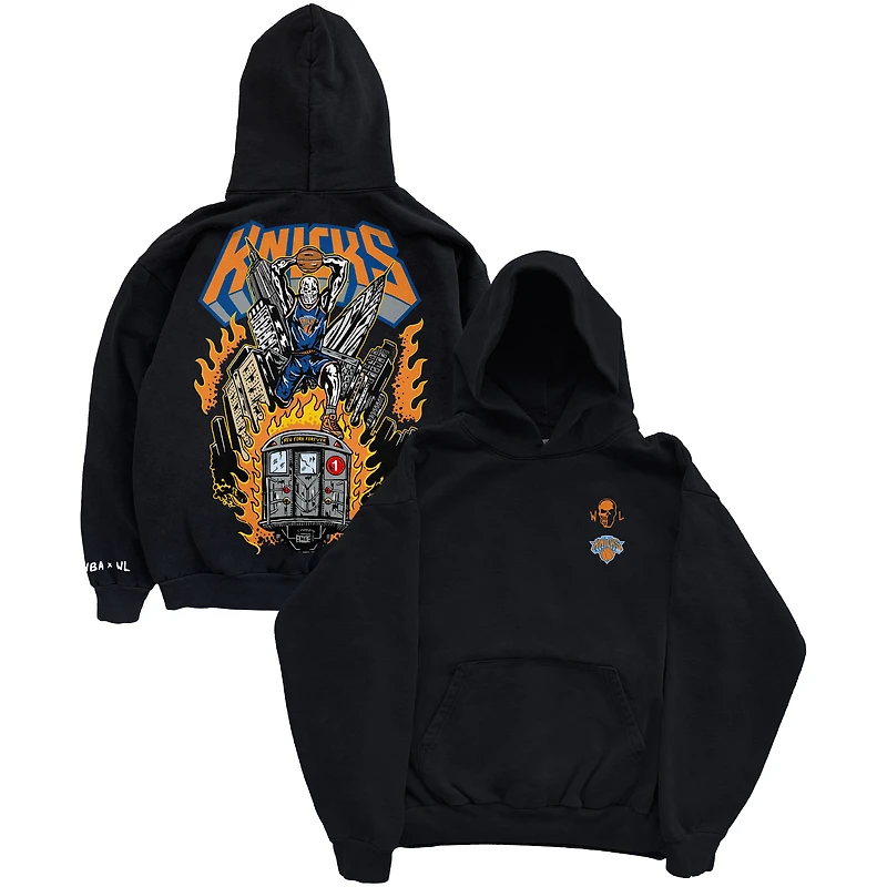 Men's Warren Lotas x Fanatics Fest Black New York Knicks Subway Hoodie