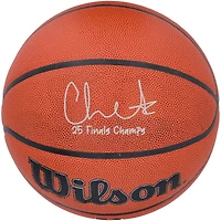 Chet Holmgren Oklahoma City Thunder Autographed 2025 NBA Finals Champions Wilson NBA Authentic Series Indoor/Outdoor Basketball with "25 Finals Champs" Inscription