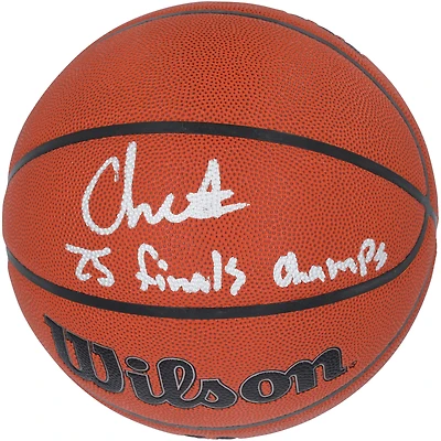 Chet Holmgren Oklahoma City Thunder Autographed 2025 NBA Finals Champions Wilson NBA Authentic Series Indoor/Outdoor Basketball with "25 Finals Champs" Inscription