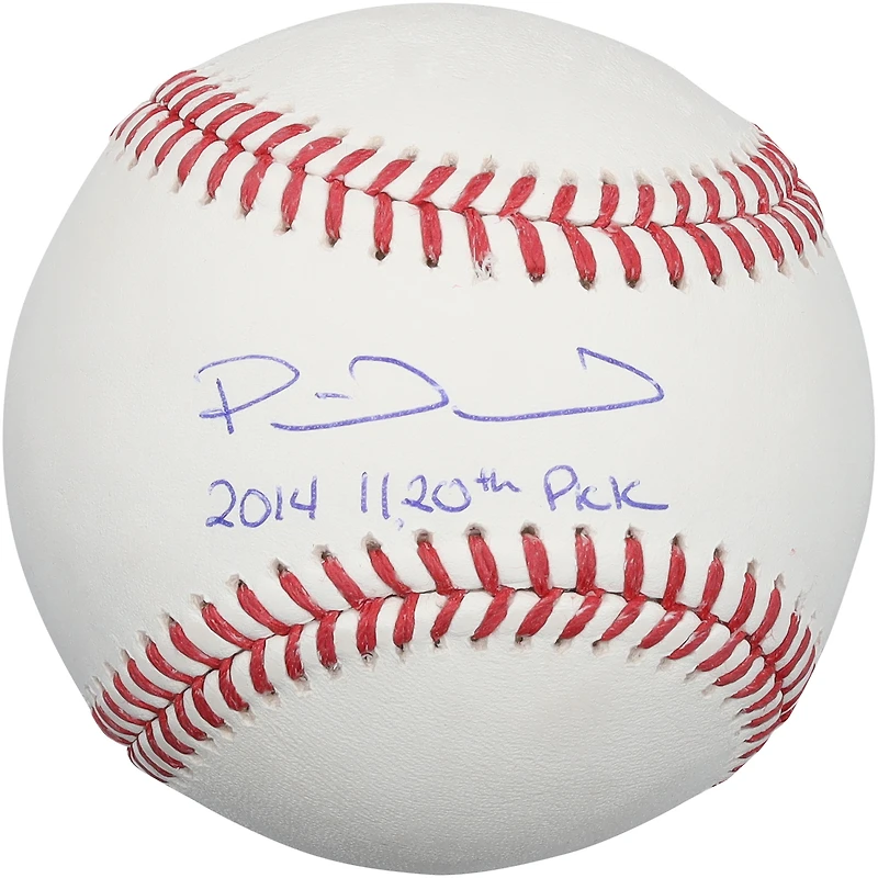 Patrick Mahomes Kansas City Chiefs Autographed Baseball with "2014 1120th Pick" Inscription