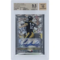 Terry Bradshaw Pittsburgh Steelers Autographed 2015 Topps Chrome Variations #30 #9/10 BGS Authenticated 9.5/10 Card - 9.5,9,9.5,9.5 Subgrades