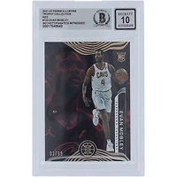 Evan Mobley Cleveland Cavaliers Autographed 2021-22 Panini Illusions Trophy Collection Red #153 #/99 Beckett Fanatics Witnessed Authenticated 10 Rookie Card
