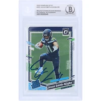 Jaxon Smith-Njigba Seattle Seahawks Autographed 2023 Panini Donruss Optic #293 Beckett Fanatics Witnessed Authenticated Rookie Card