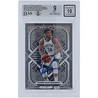 Giannis Antetokounmpo Milwaukee Bucks Autographed 2020-21 Panini Obsidian #35 Beckett Fanatics Witnessed Authenticated 9/10 Card