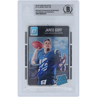 Jared Goff Los Angeles Rams Autographed 2016 Panini Donruss Optic #172 Beckett Fanatics Witnessed Authenticated Rookie Card