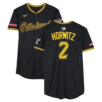 Spencer Horwitz Pittsburgh Pirates Game-Used #2 Black Nike Jersey vs. Philadelphia Phillies on May 17, 2025