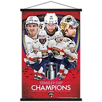 Florida Panthers 2025 Stanley Cup Champions 22.375" x 34" Hanger Frame Poster