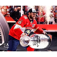 Aleksander Barkov Florida Panthers Autographed 2025 Stanley Cup Champions 8" x 10" Raising Cup Photograph