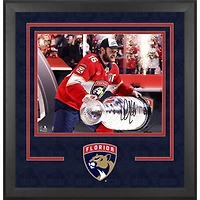 Aleksander Barkov Florida Panthers Autographed 2025 Stanley Cup Champions Deluxe Framed 16" x 20" Raising Cup Photograph