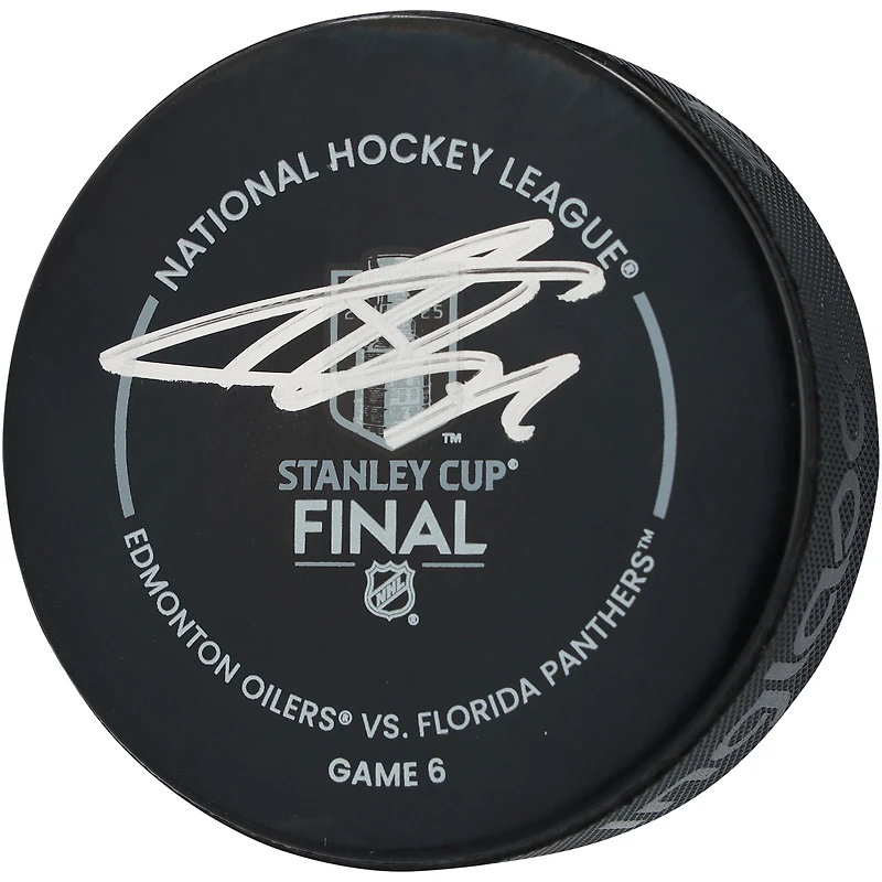 Sergei Bobrovsky Florida Panthers Autographed 2025 Stanley Cup Champions Official Game Puck