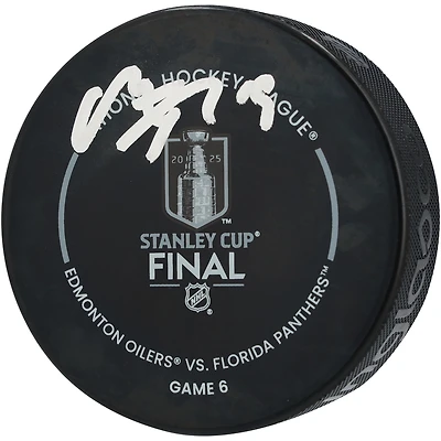 Matthew Tkachuk Florida Panthers Autographed 2025 Stanley Cup Champions Official Game Puck