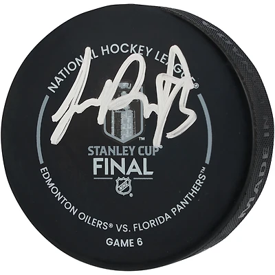 Sam Reinhart Florida Panthers Autographed 2025 Stanley Cup Champions Official Game Puck