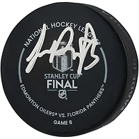 Sam Reinhart Florida Panthers Autographed 2025 Stanley Cup Champions Official Game Puck