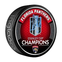 Aleksander Barkov Florida Panthers Autographed 2025 Stanley Cup Champions Hockey Puck