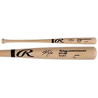 Jac Caglianone Kansas City Royals Autographed Blonde Rawlings Pro Bat with "First Hit + RBI 6/5/25" Inscription - Limited Edition of 10