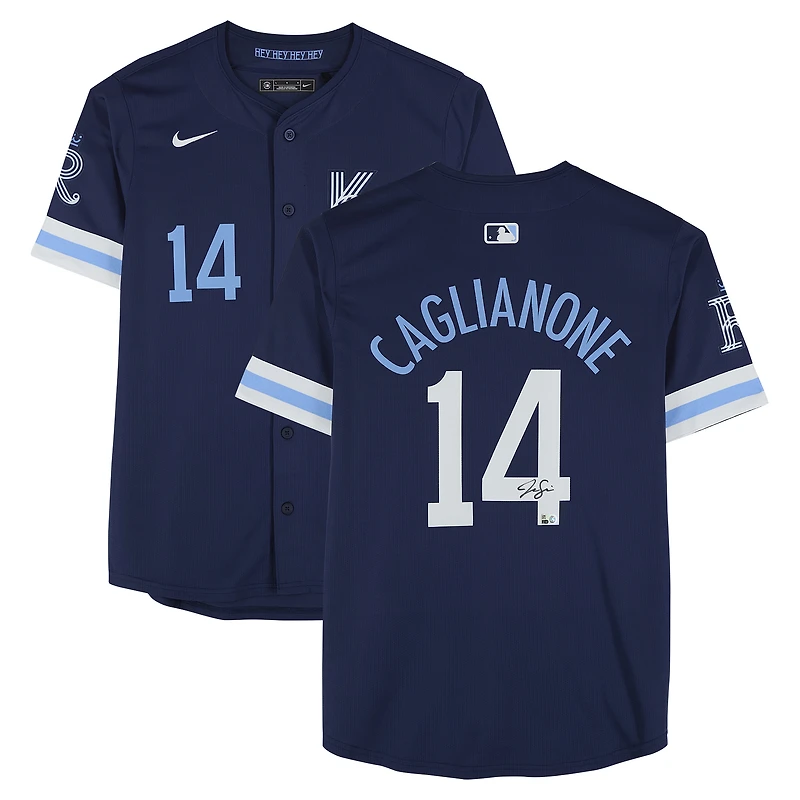 Jac Caglianone Kansas City Royals Autographed Navy Nike City Connect Limited Jersey