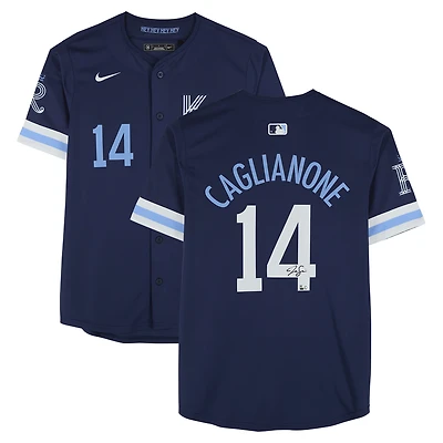 Jac Caglianone Kansas City Royals Autographed Navy Nike City Connect Limited Jersey