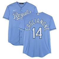 Jac Caglianone Kansas City Royals Autographed Light Blue Nike Replica Jersey with "1st MLB HIT & RBI 6/5/25" Inscription - Limited Edition of 10