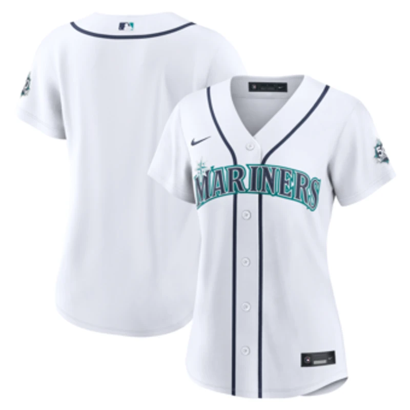 Women's Nike White Seattle Mariners Home 50th Season Stadium Jersey