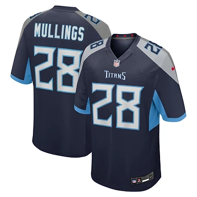 Men's Nike Kalel Mullings  Navy Tennessee Titans Team Game Jersey