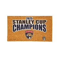 Florida Panthers 2025 Stanley Cup Champions 28" x 16" Color Logo Coir Mat