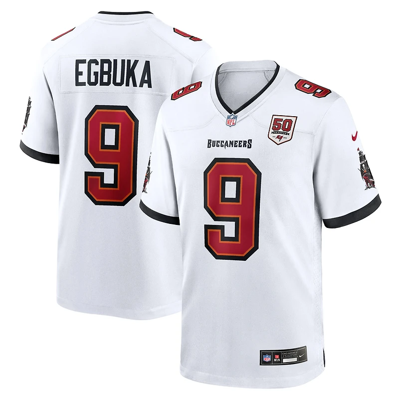 Men's Nike Emeka Egbuka White Tampa Bay Buccaneers  White Game Jersey