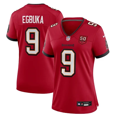 Women's Nike Emeka Egbuka Red Tampa Bay Buccaneers 50th Season Team Game Jersey