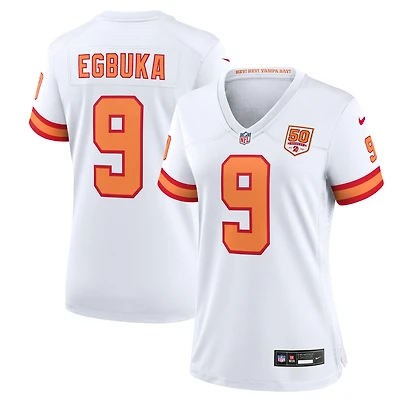 Women's Nike Emeka Egbuka White '76 Tampa Bay Buccaneers 50th Season Game Jersey