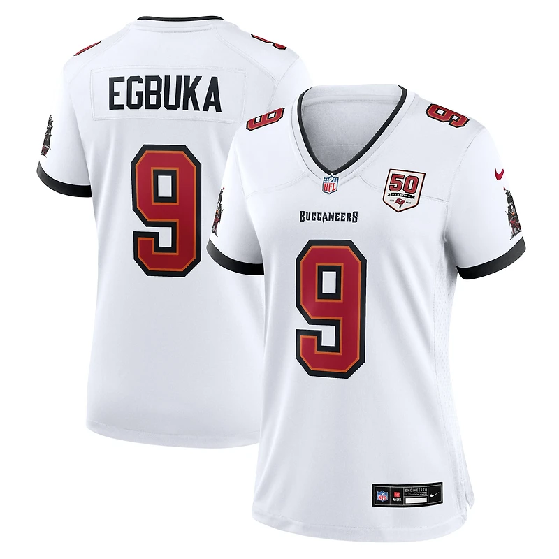 Women's Nike Emeka Egbuka White Tampa Bay Buccaneers 50th Season White Game Jersey