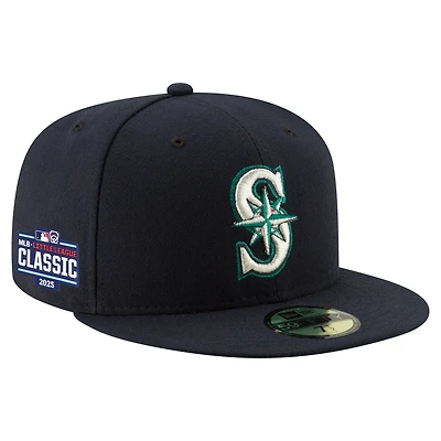 Men's New Era Navy Seattle Mariners 2025 MLB Little League Classic 59FIFTY Fitted Hat