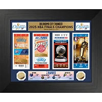 Highland Mint Oklahoma City Thunder 2025 NBA Finals Champions 18" x 22" Deluxe Ticket & Gold Coin Collection Photo Mint