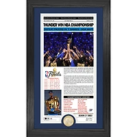 Highland Mint Oklahoma City Thunder 2025 NBA Finals Champions 12" x 20" Front Page News Cover Bronze Coin Photo Mint