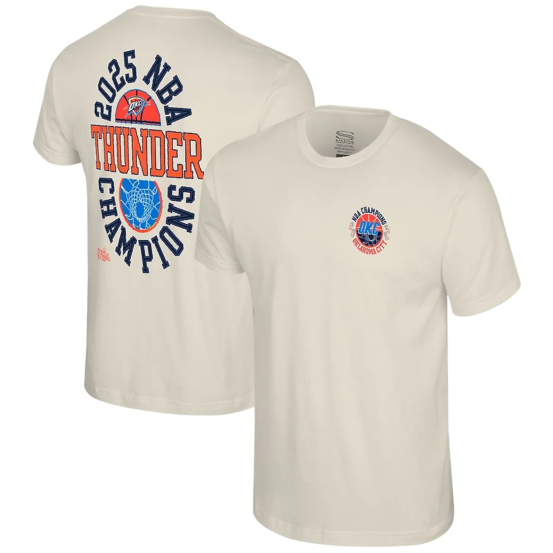 Unisex Stadium Essentials  Tan Oklahoma City Thunder 2025 NBA Finals Champions Tunnel Vision T-Shirt