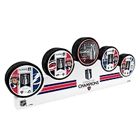 Florida Panthers 2025 Stanley Cup Champions 5 Puck Podium